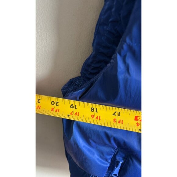 Old Navy Womens Water Resistant Shiny Puffer Vest Blue Size Xs-S - Picture 4 of 11